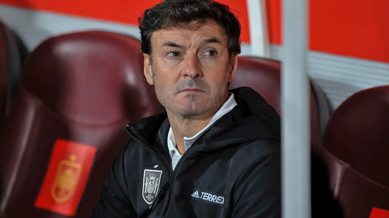 Santi Denia, t&eacute;cnico de la selecci&oacute;n espa&ntilde;ola sub 21. EFE/ Manu